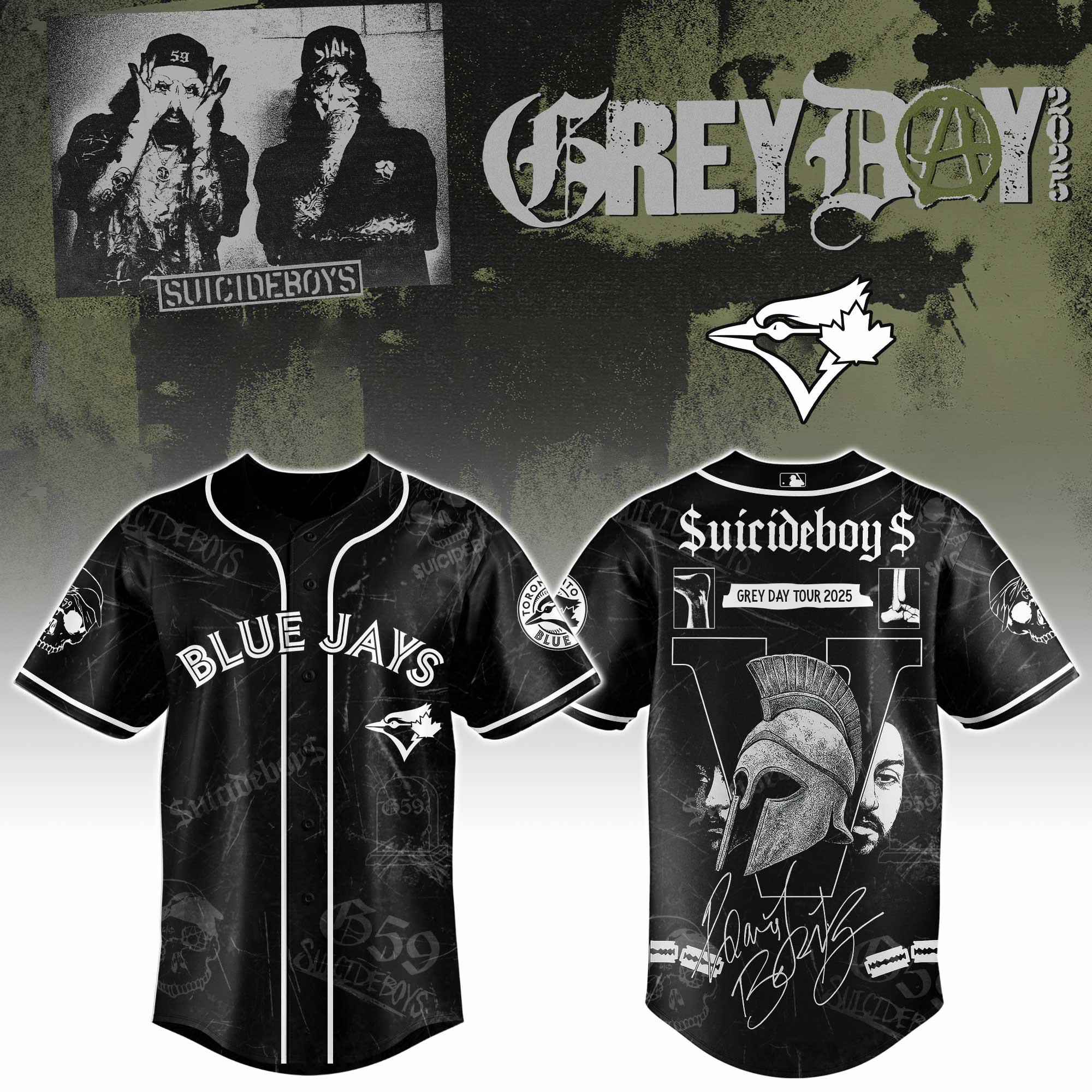 Toronto Blue Jays X Suicideboys G59 Baseball Jersey 2025 Gift For Baseball Fans