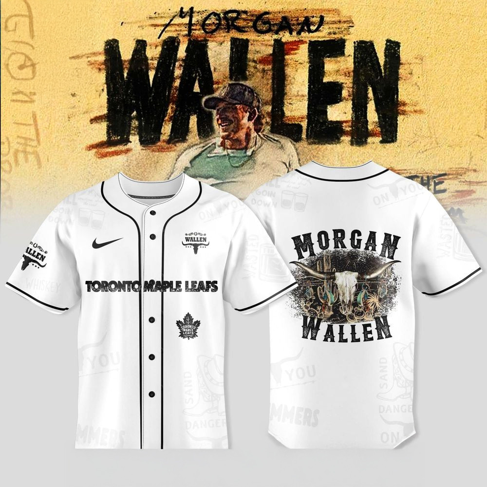 Toronto Maple Leafs X Morgan Wallen Tour Merch 2025 Jersey Leafs Merch Best Gifts For Him