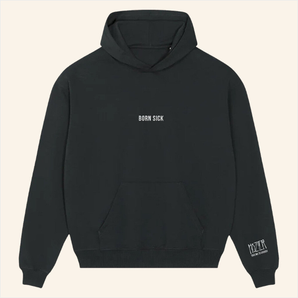 Tour 2025 Born Sick Black Hoodie Hozier Merch Gifts For Music Lovers Birthday Gift Ideas