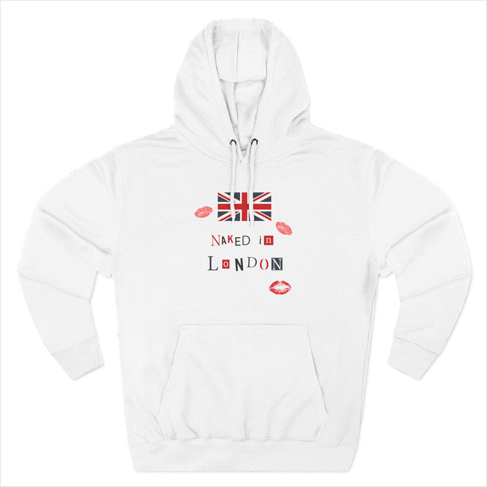 Tour 2025 Chappell Roan Naked in London Hoodie Chappell Roan Merch White Gifts For Music Lovers