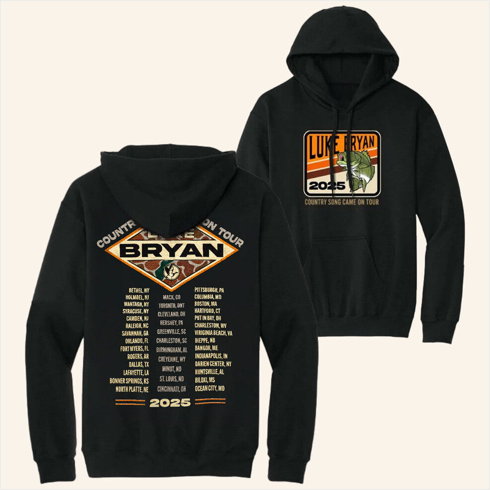 Tour 2025 Country Song Came On Tour Hoodie Luke Bryan Merch Presents For Music Lovers