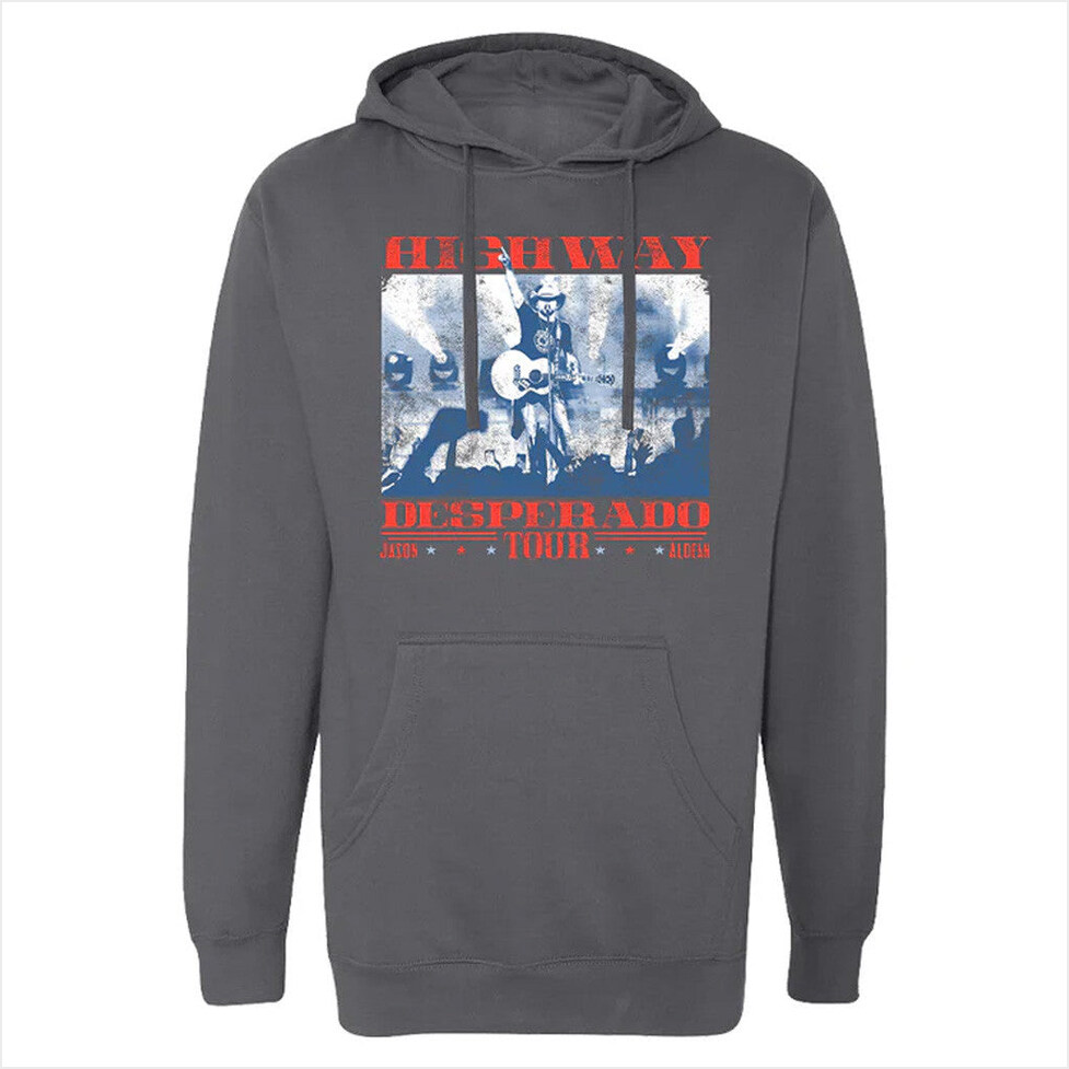 Tour 2025 Highway Desperado Tour Hoodie Jason Aldean Merch Unique Gifts For Music Lovers