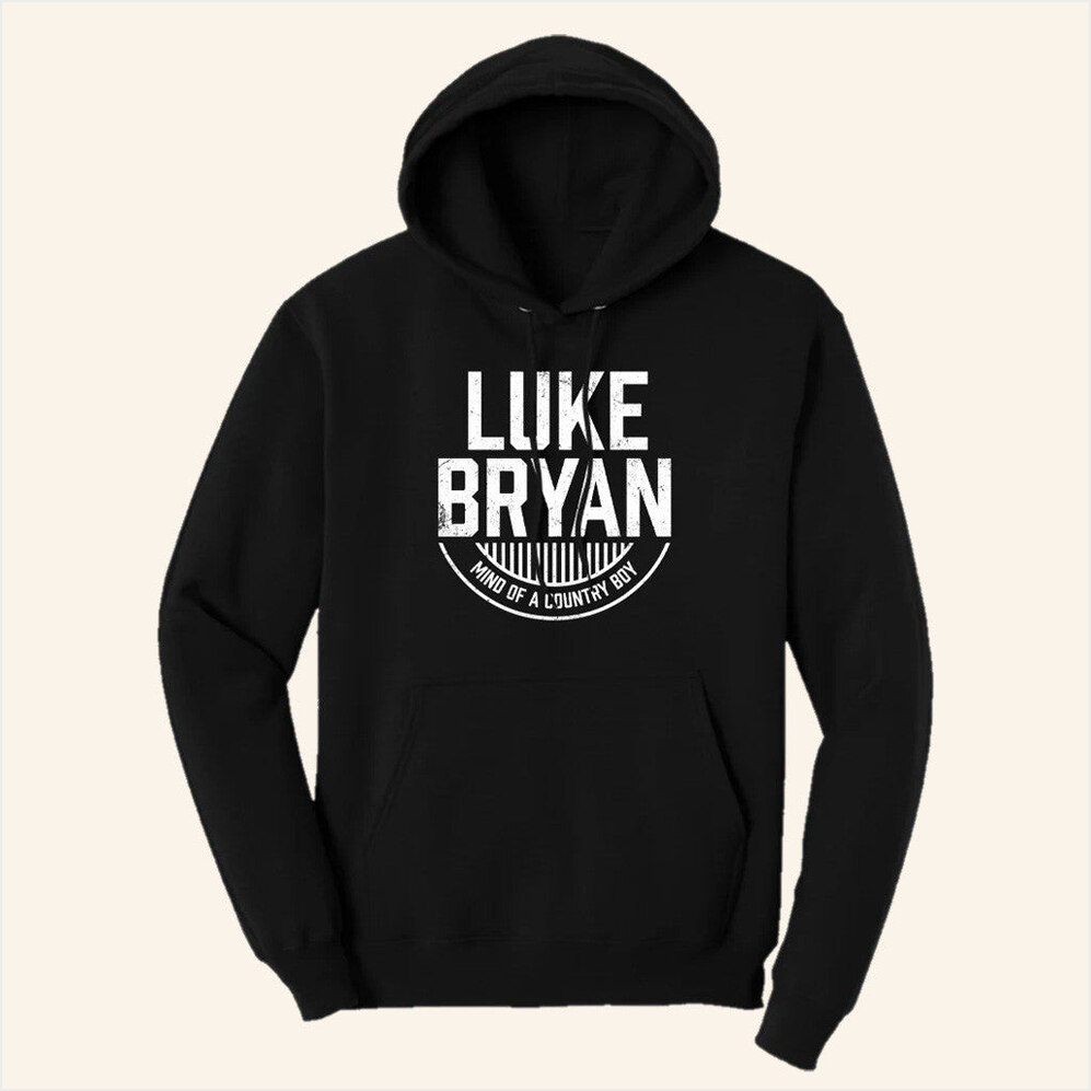 Tour 2025 Mind Of A Country Boy Hoodie Luke Bryan Merch Presents For Dad BFF Gifts Ideas