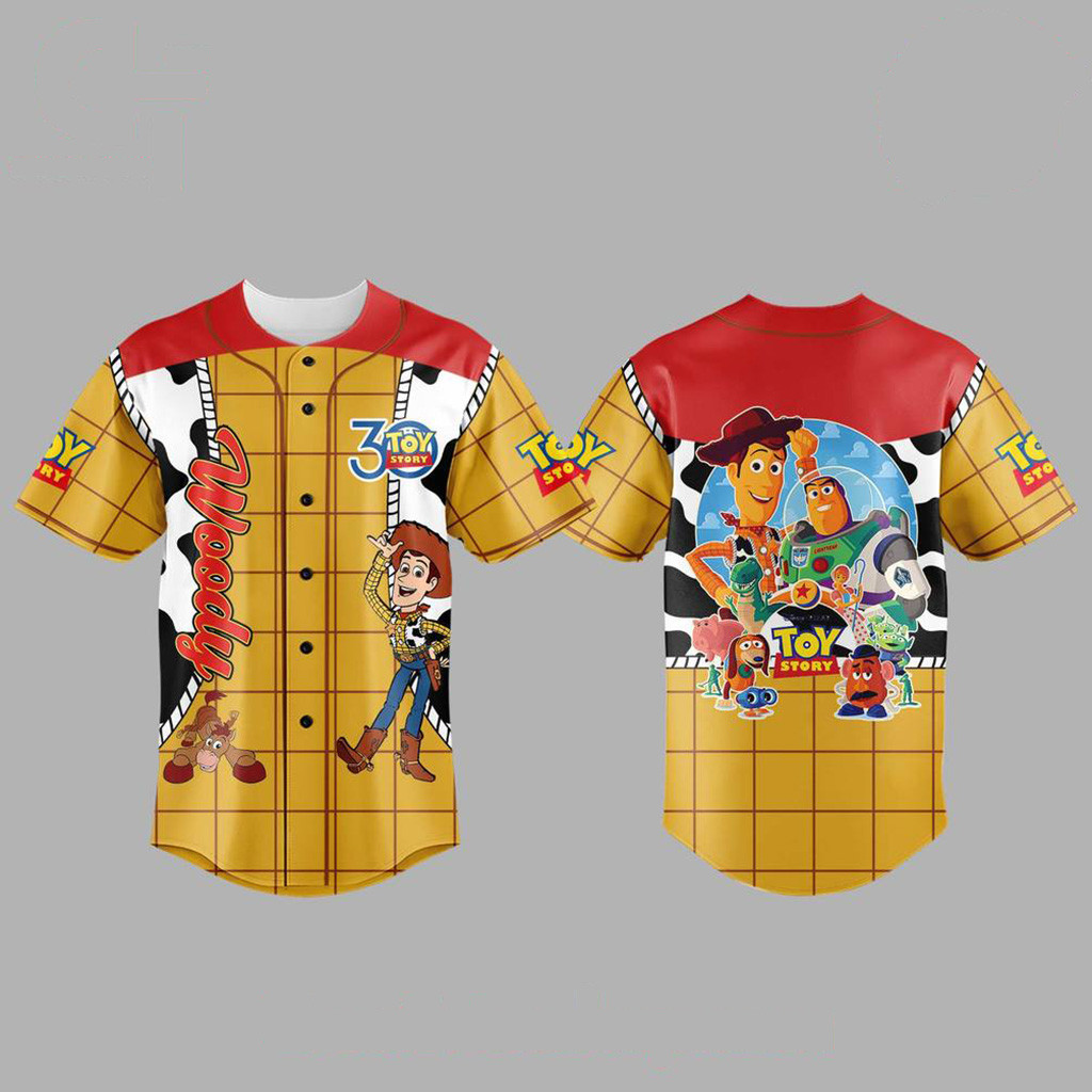 Toy Story Woody Celebrating 30 Year Baseball Jersey Fan Merch Gifts For Daughter