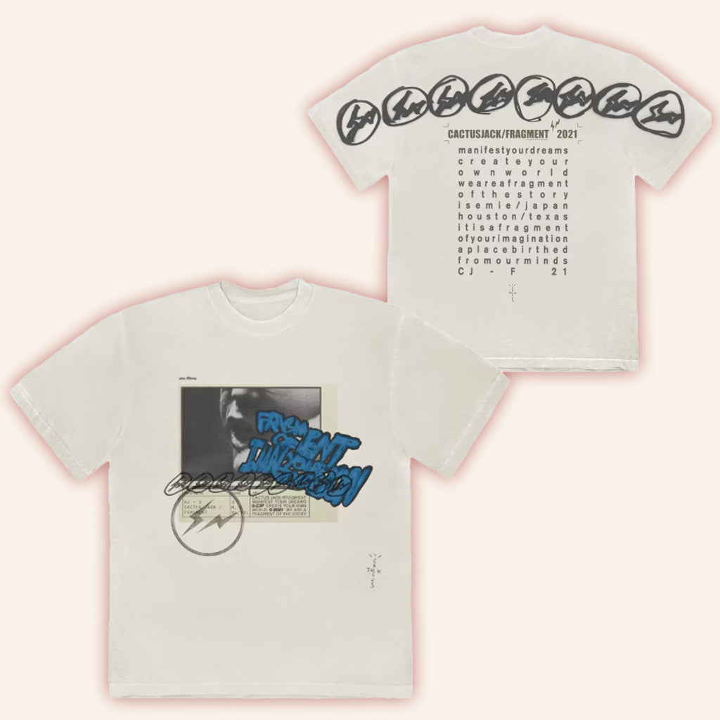 Travis Scott Cactus Jack For Fragment Manifest T-Shirt Cactus Jack Merch Fan Gifts