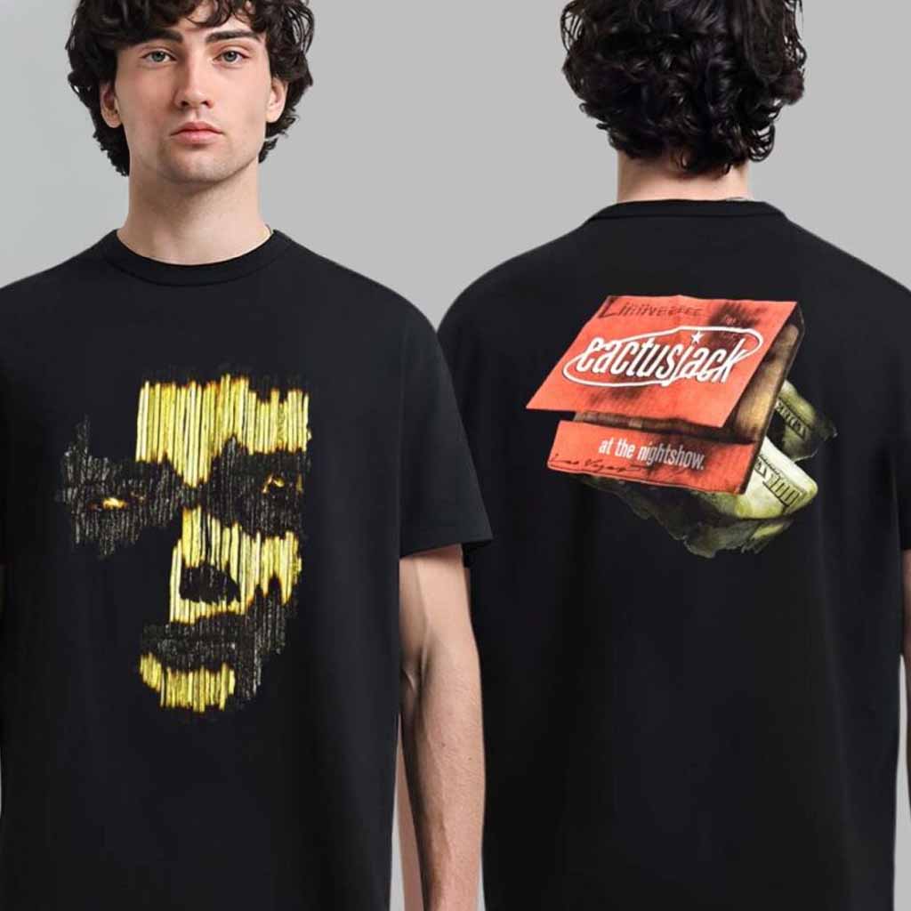 Travis Scott Catus Jack Nighshow Match T-Shirt Travis Scott Merch Gifts For Dad