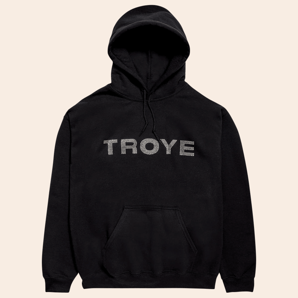 Troye Rhinestone Hoodie Sweat Tour Troye Sivan Merch II First Fathers Day Birthday Gift Ideas