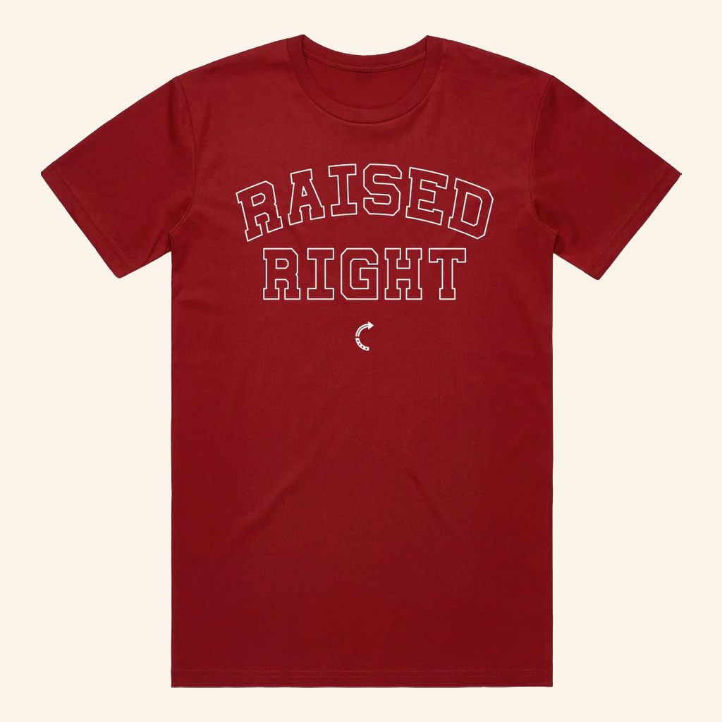 Turning Point USA Shirt Raised Right T-Shirt Charlie Kirk Merch TPUSA Merch Gifts For Husband