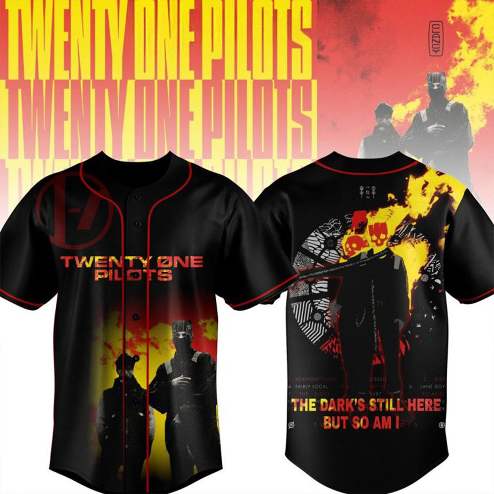 Twenty One Pilots The Dark's Still Here But So Am I Baseball Jersey Twenty One Pilots Merch