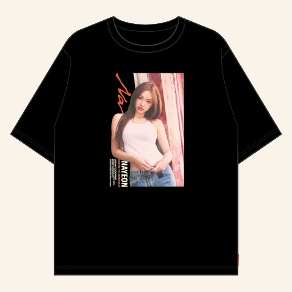 Twice Merch Nayeon Portrait T-Shirt Black Best Gifts For Fans
