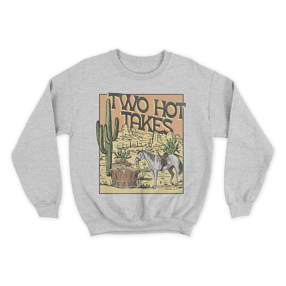 Two Hot Takes Merch Desert Horse Sweatshirt Mother's Day Gifts For For Wife From Husband