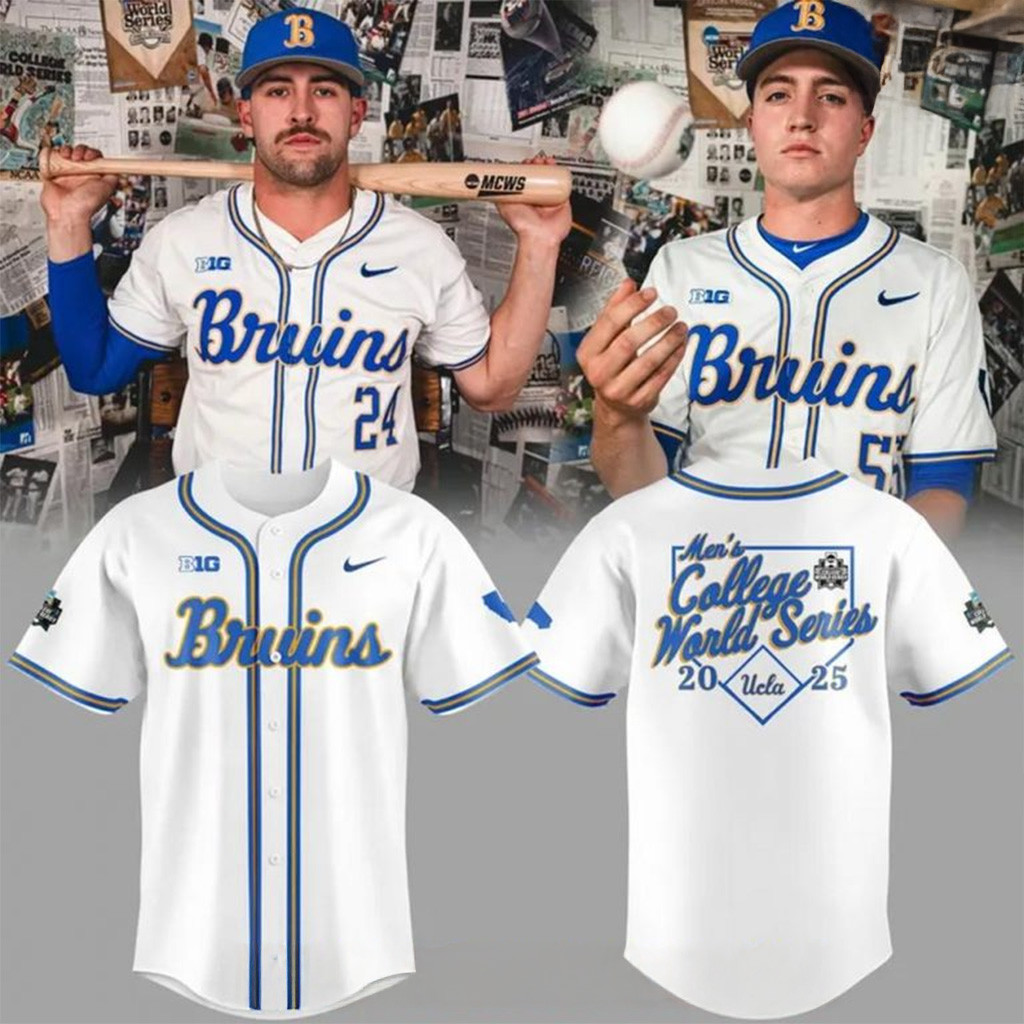 UCLA Bruins 2025 College World Series Special Baseball Jersey UCLA Bruins Merch Fans Gifts