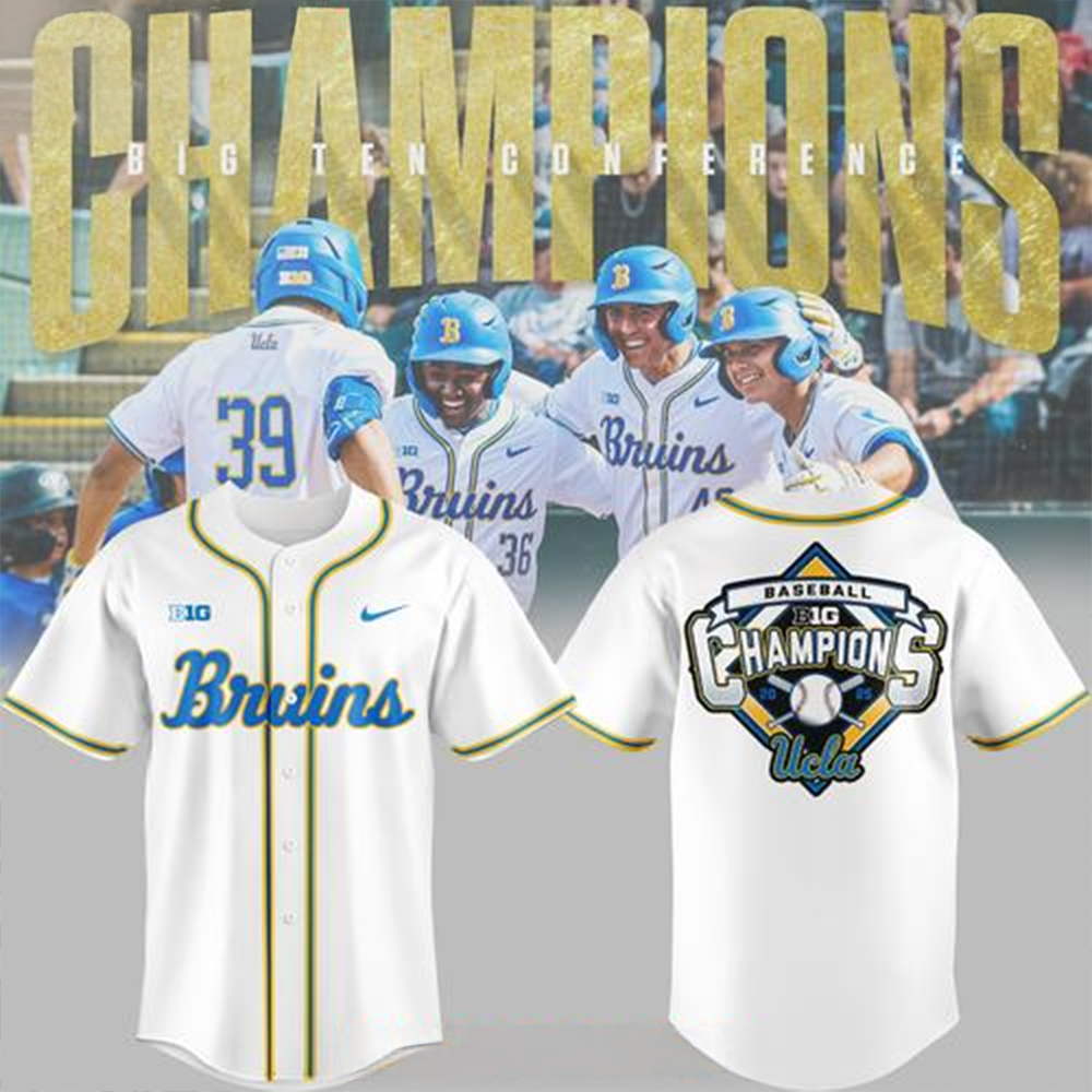 UCLA Bruins 2025 Regular Season Champions Special Baseball Jersey Perfect Father's Day Gifts