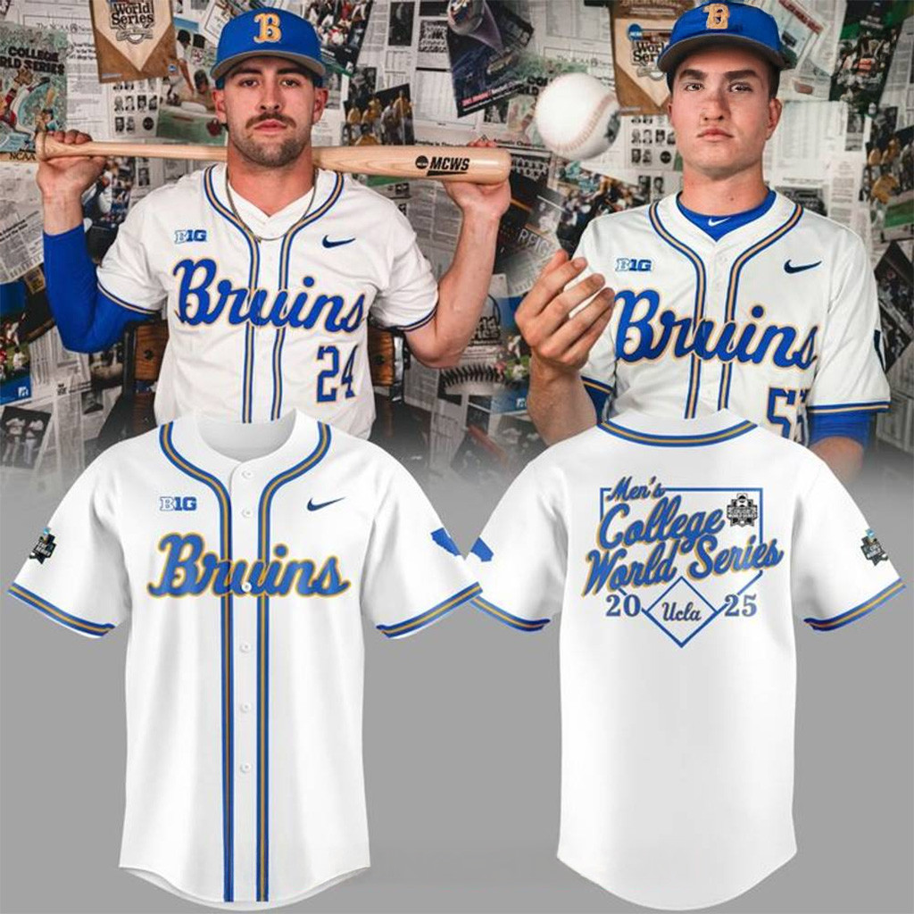 UCLA Bruins Men's College World Series 2025 Jersey UCLA Merch Present For Husband