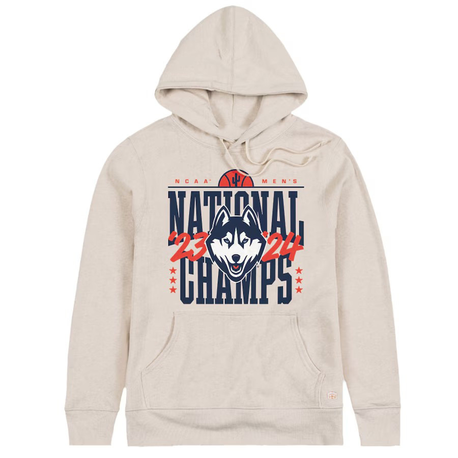 UConn Huskies 2024 NCAA Men's Basketball National Champions Hoodie Basketball Enthusiast Gifts