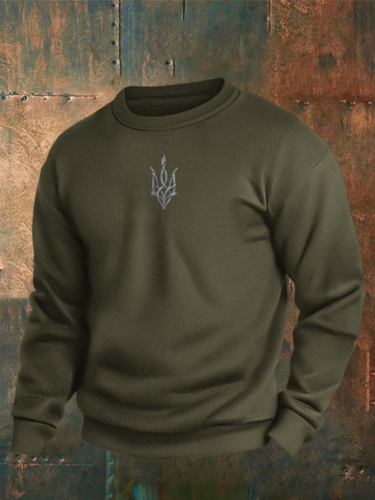 Ukrainian Trident Symbol Zelensky Green Sweatshirt Ukraine Sweatshirt Zelensky Gifts