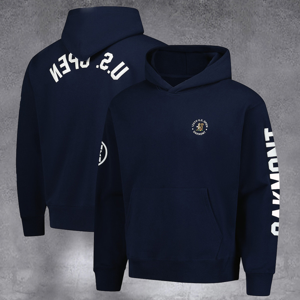Unisex 2025 U.S. Open Navy Fleece Pullover Hoodie Best Ever Gifts For Enthusiasts
