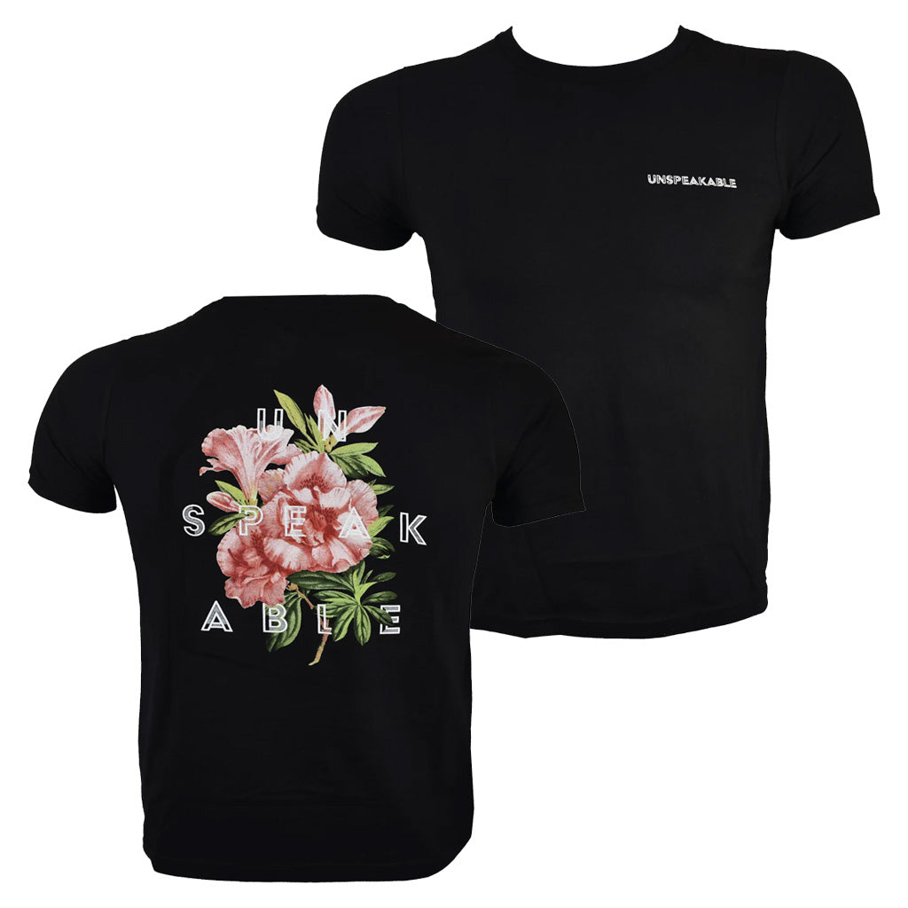 Unspeakable Merch Black Floral T-Shirt Gift Ideas For Her