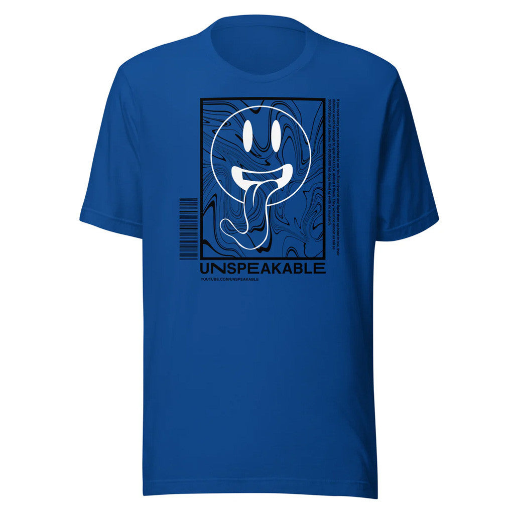 Unspeakable Merch Blue Smiley Swirl Shirt Best Gifts For Him