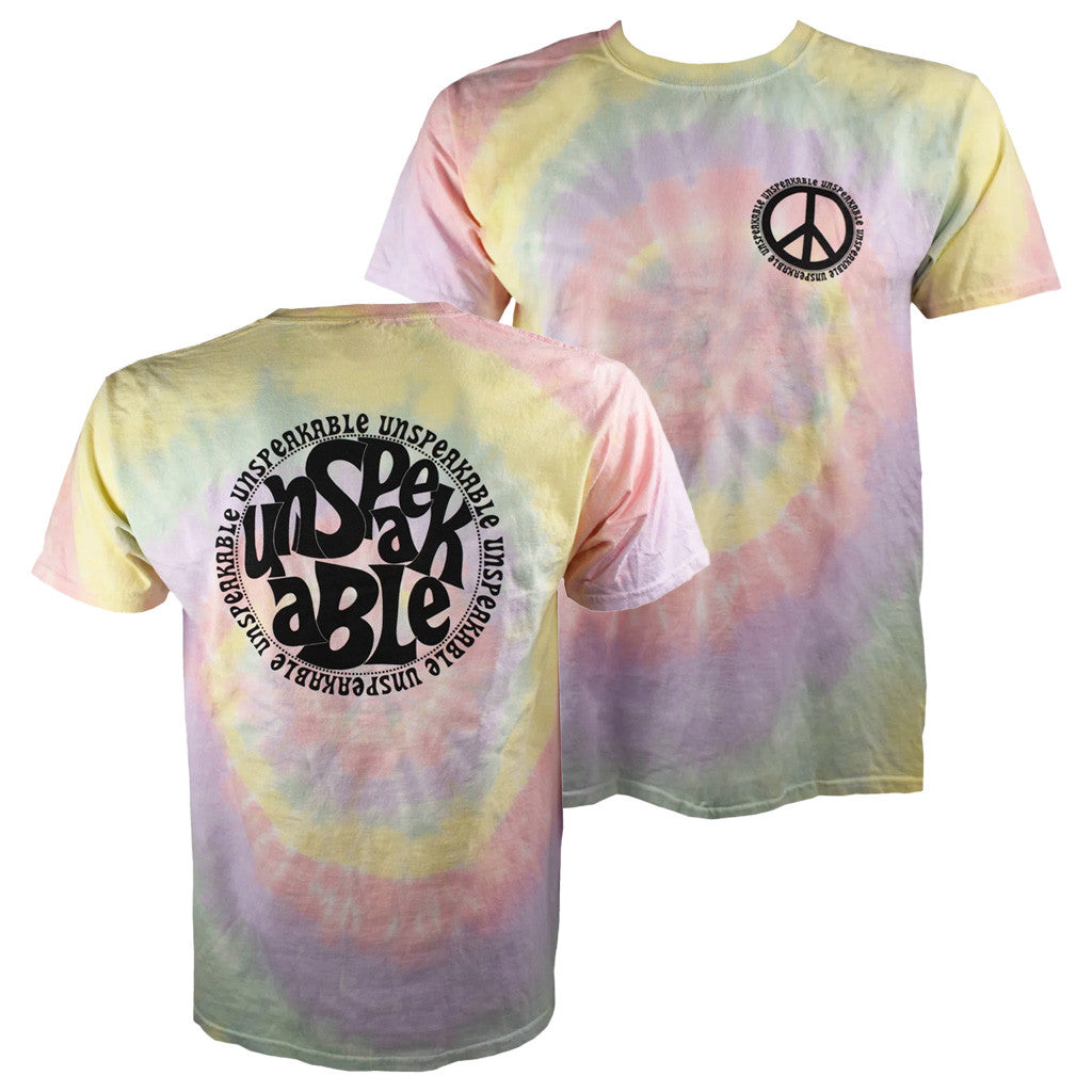 Unspeakable Merch Tie Dye Peace Love Unspeakable T-Shirt Gifts For Her