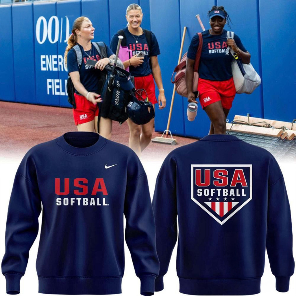 USA Softball Team 2025 Sweatshirt Gifts For Softball Fans