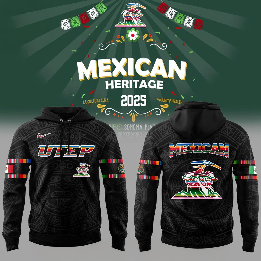 UTEP Miners Mexican Heritage Night 2025 Hoodie Fan Merch Gifts For Dudes