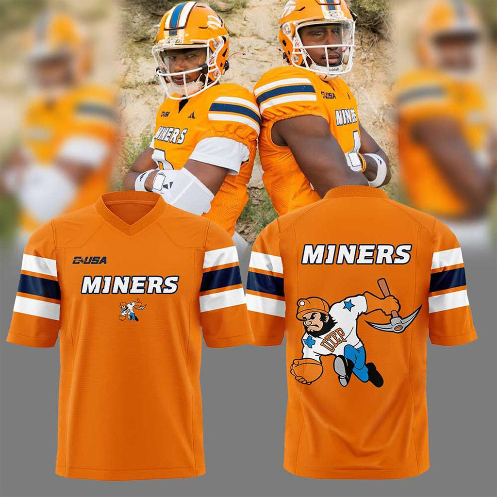 UTEP Miners We Are Back New Uniform Football Jersey UTEP Miners Merch Gifts For Football Fans
