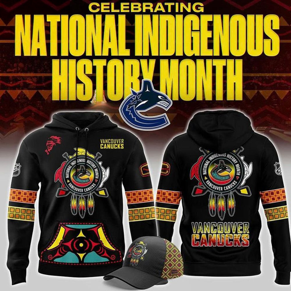 Vancouver Canucks 2025 National Indigenous History Month Hoodie Vancouver Canucks Merch