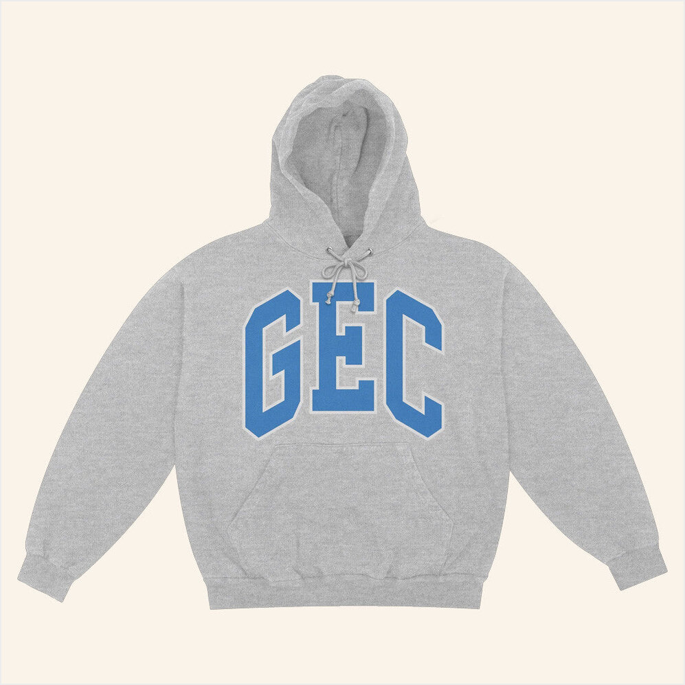 Varsity Grey Hoodie 100 Gecs Merch Gift Ideas For Husband Birthday Gifts For BFF