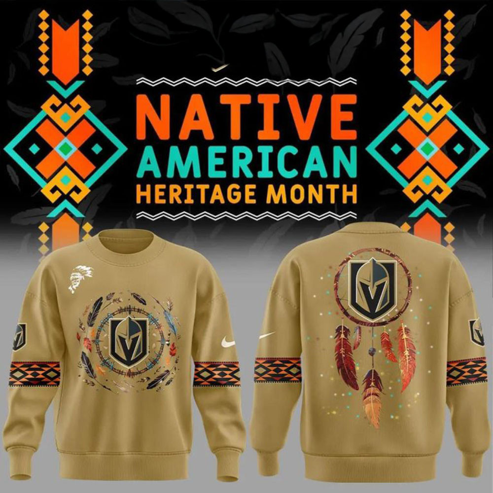 Vegas Golden Knights Football Native American Heritage Month 2024 Sweatshirt Gifts For Husband