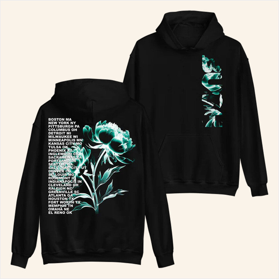Vertical Logo Tour Hoodie The Official Bush Merch Gift Ideas For Boyfriend BFF Gifts Ideas