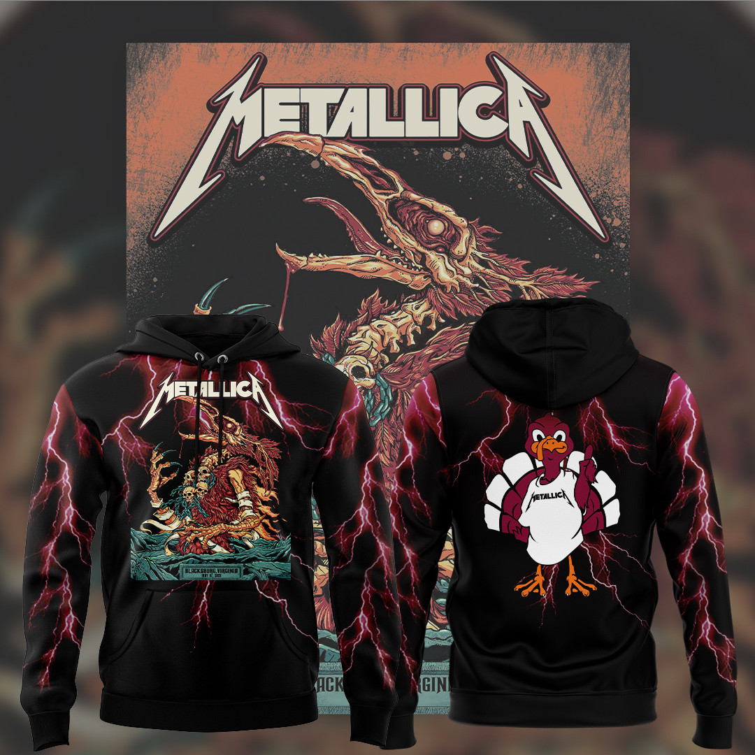 Virginia Tech Metallica M72 World Tour 2025 Hoodie Gift For Fan