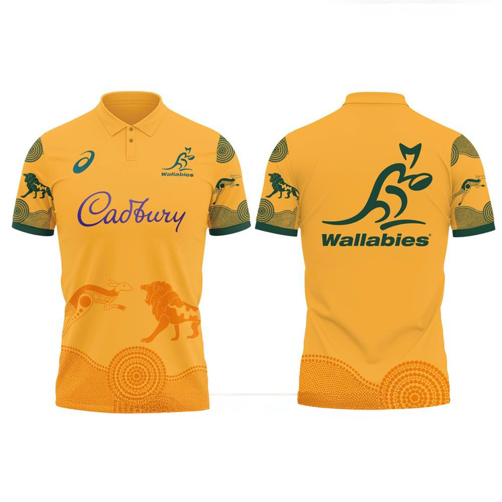 Wallabies Lions Tour 2025 Home Polo Shirt Fan Merch Gifts For Boyfriend