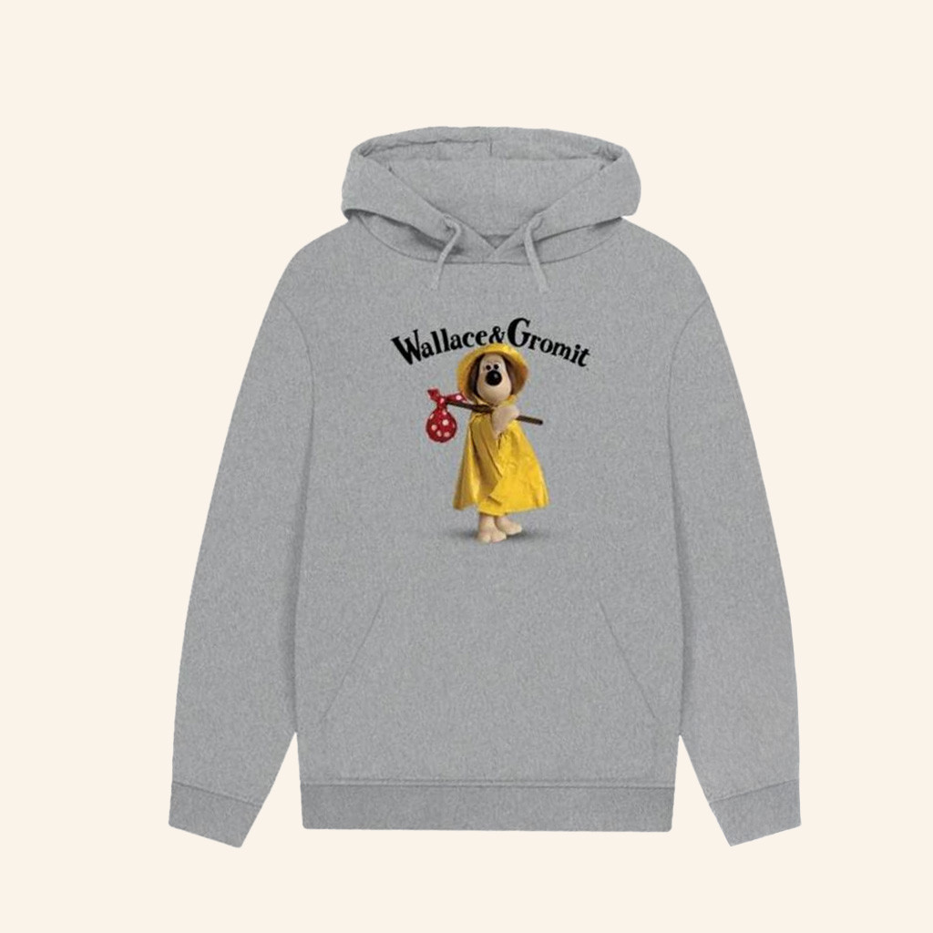 Wallace And Gromit Merch Gromit In The Rain Hoodie Gifts For Best Friends