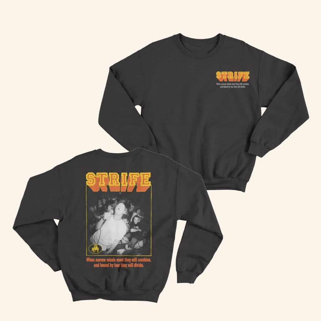 War Records Merch Strife Narrow Minds Champion Crewneck Sweatshirt Gifts For Him
