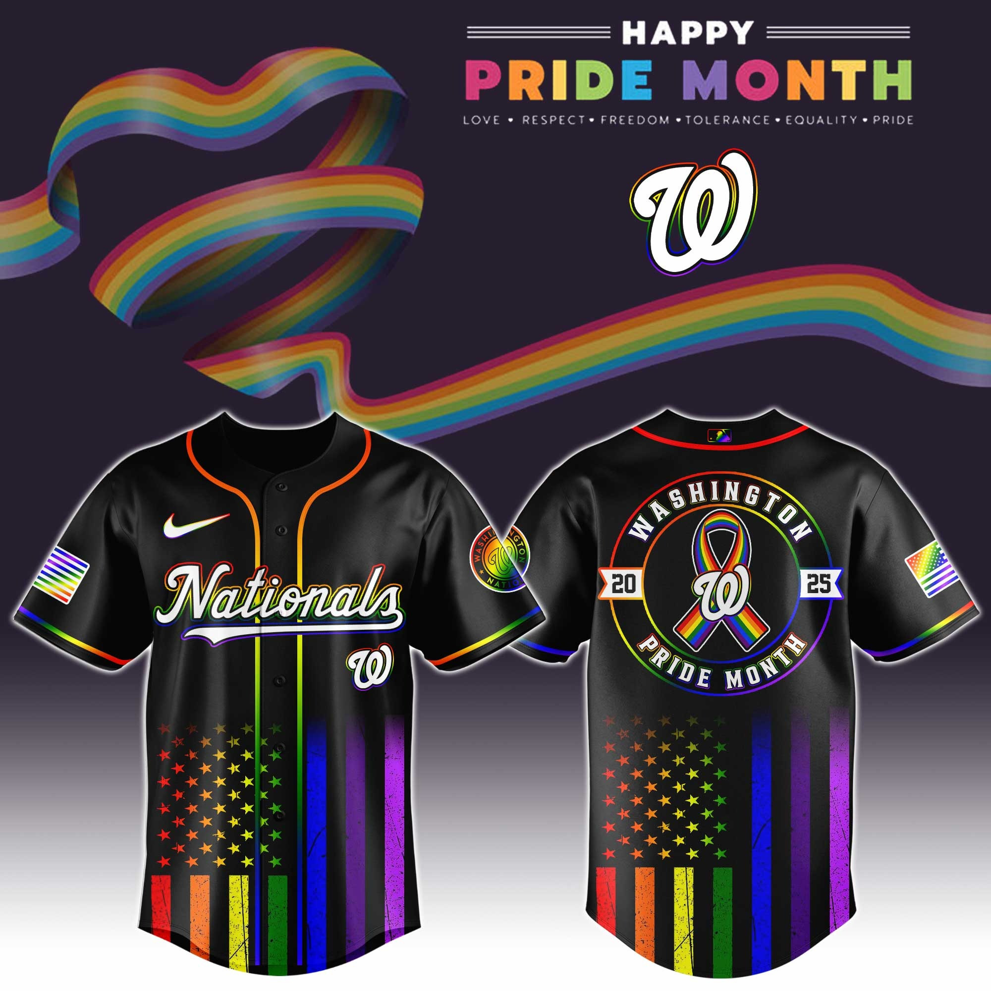 Washington Nationals Special Happy Pride Month Jersey Best Gifts For Baseball Lovers