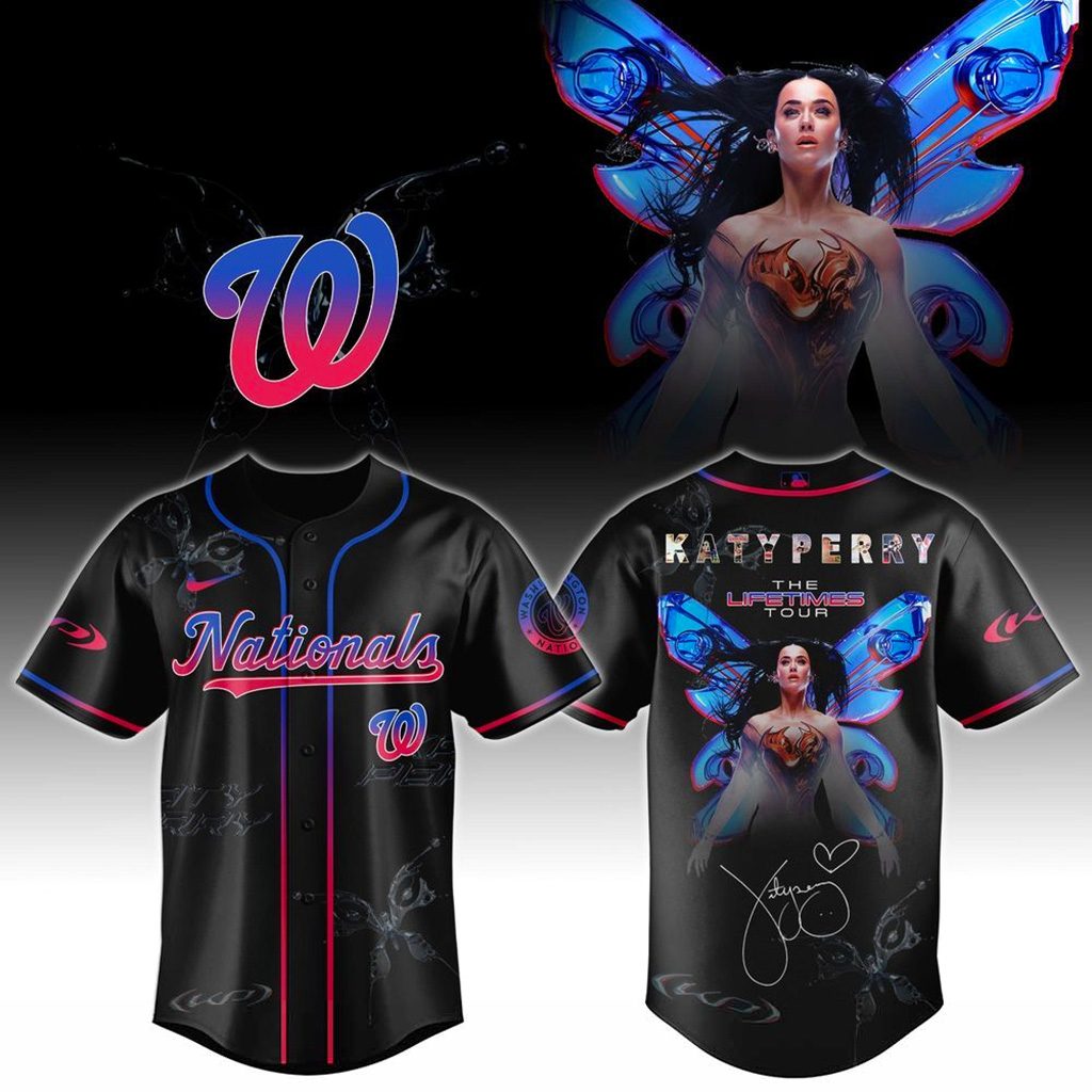 Washington Nationals X Katy Perry The Lifetimes Tour 2025 Jersey Washington Nationals Merch