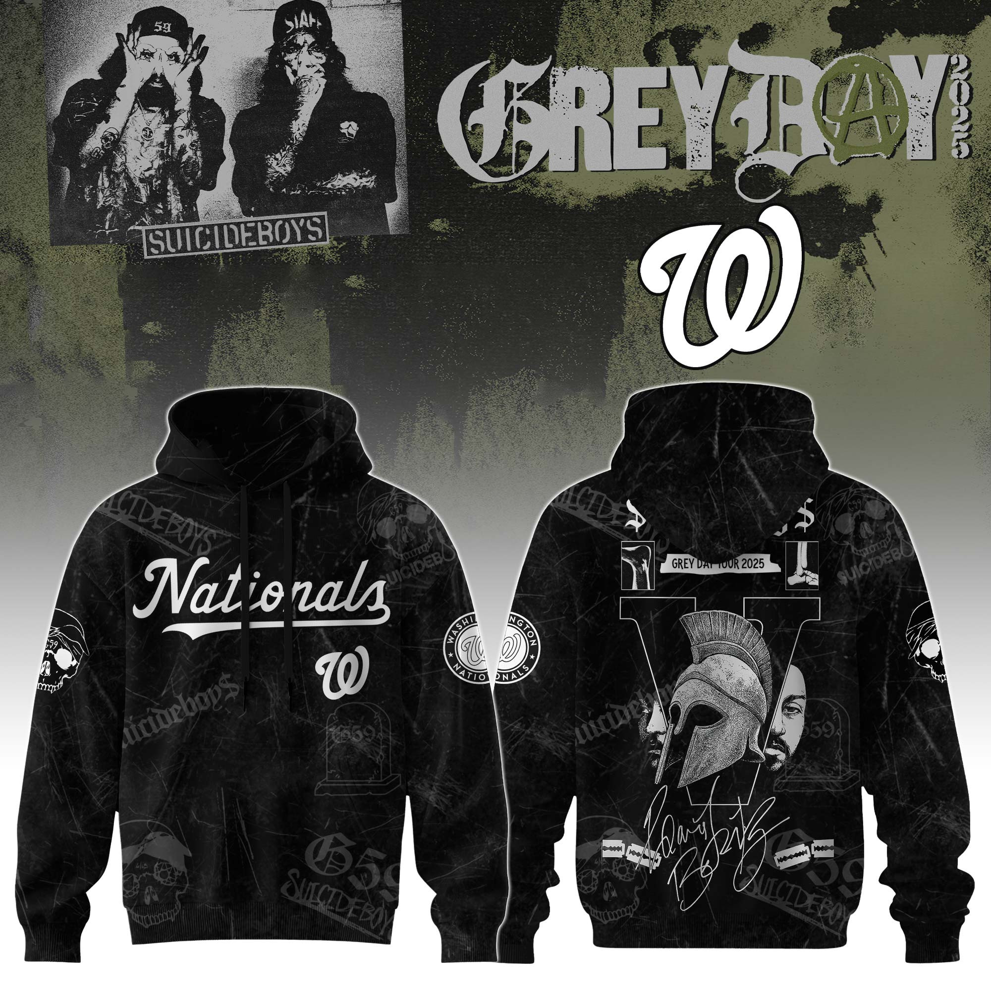 Washington Nationals X Suicideboys G59 Hoodie 2025 Gift For Baseball Fans