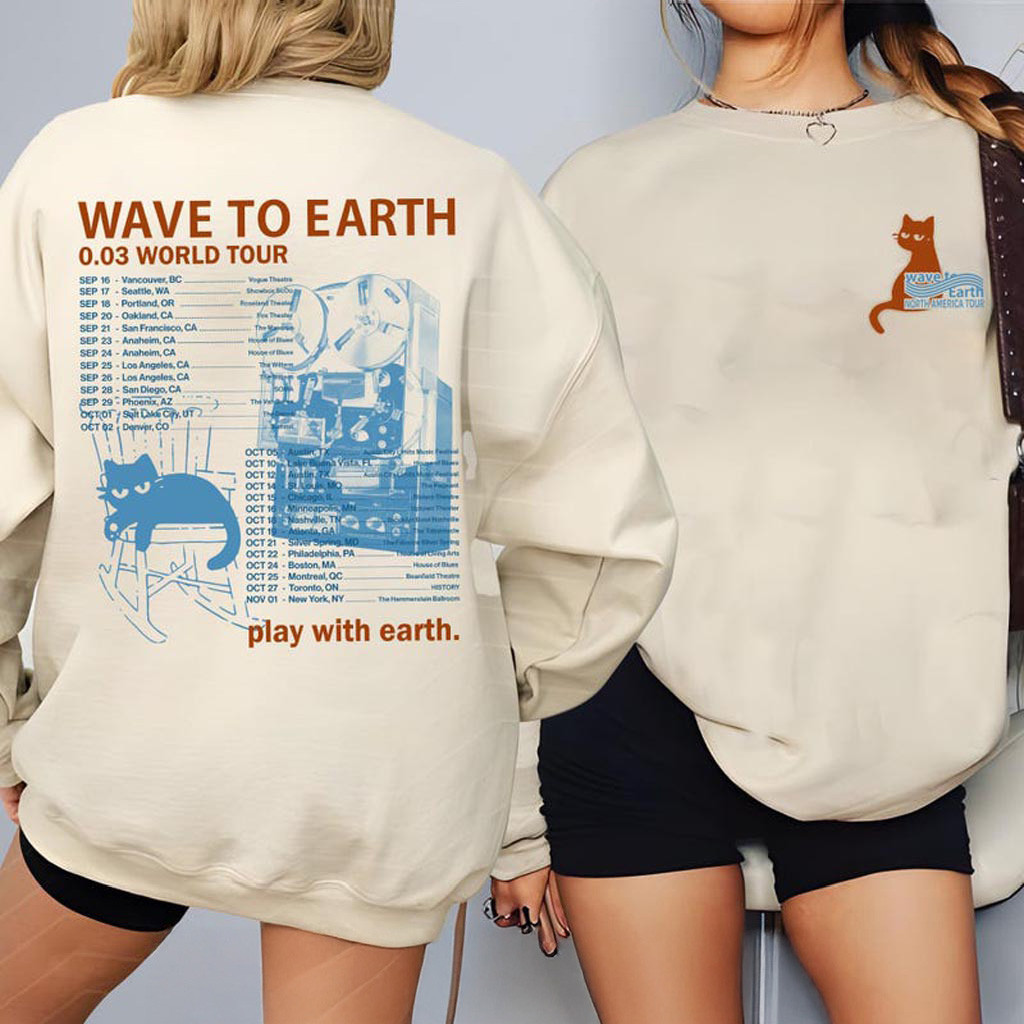 Wave To Earth 0 Merch World Tour Sweatshirt Gifts For Music Fans