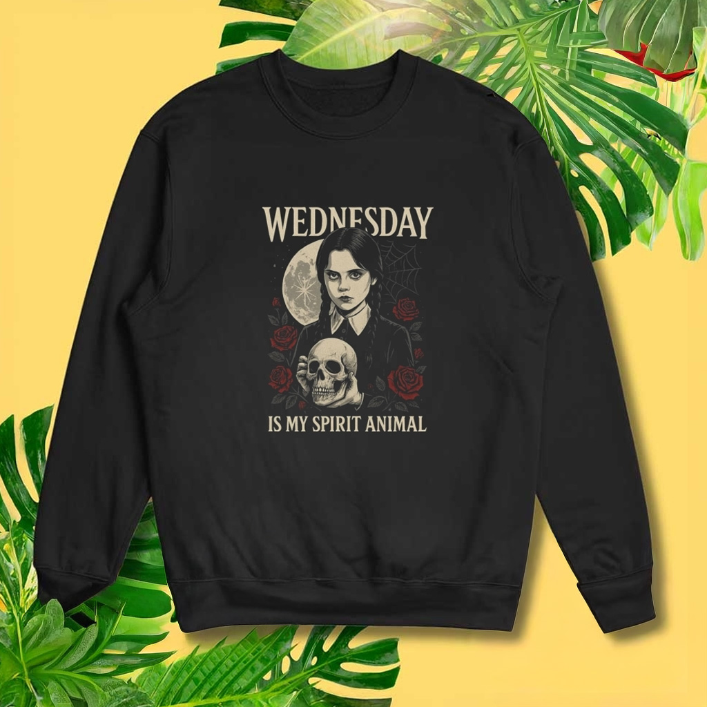 Wednesday Is My Spirit Animal Shirt Halloween Merch Gift Ideas For Friend