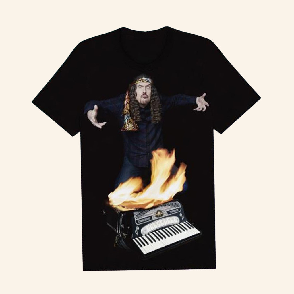 Weird Al Merch Accordion On Fire T-Shirt Unique Gift For Boyfriend