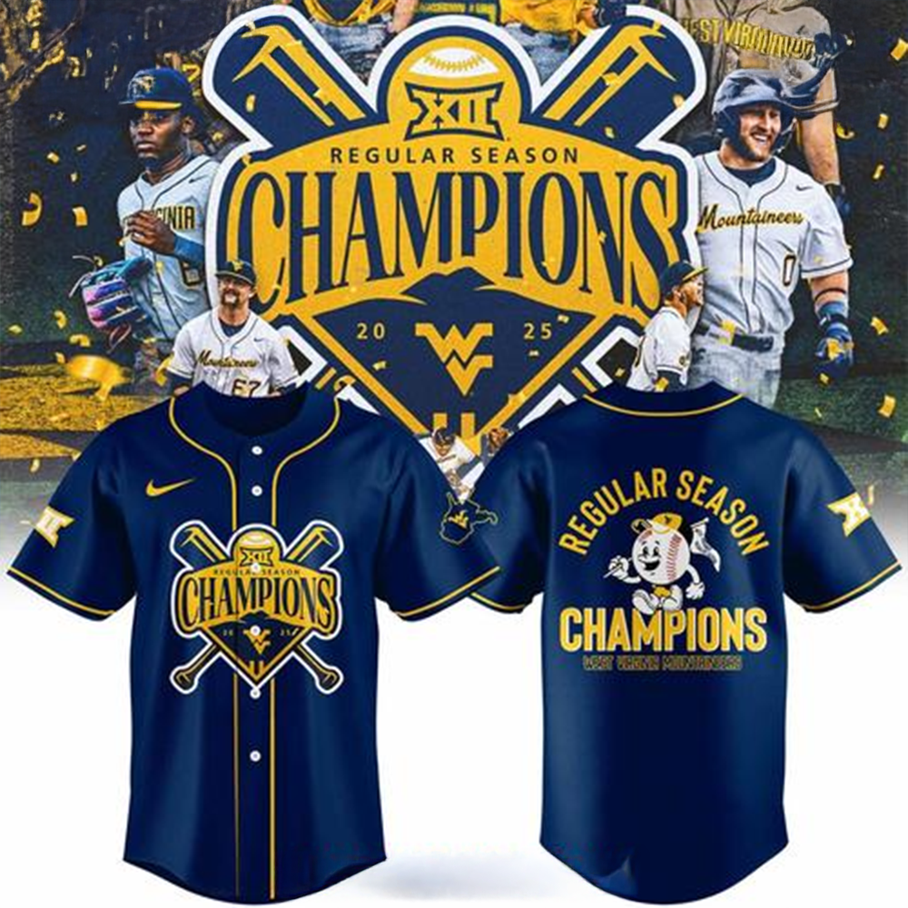 West Virginia Mountaineers Regular Season 2025 Special Baseball Jersey Good Gifts For Dads