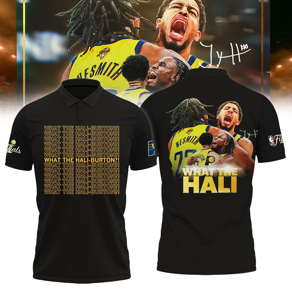 What The Hali Burton Indiana Pacers NBA Finals 2025 Polo Shirt Pacers Merch Gifts For Dad