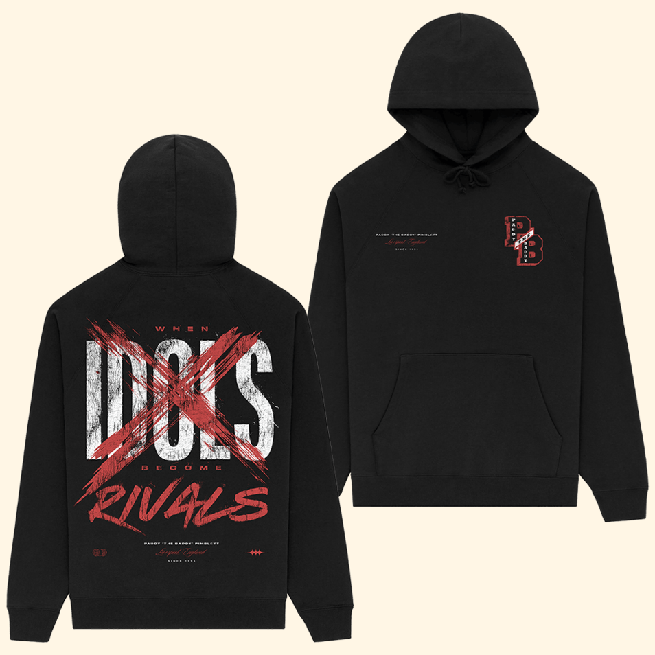 When Idols Become Rivals Black Hoodie Paddy Pimblett Merch Paddy Pimblett Hoodie Gifts For Dad
