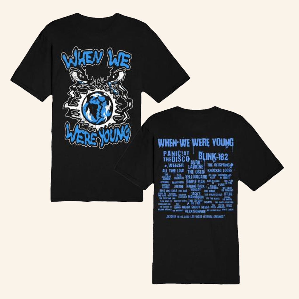 When We Were Young Festival Merch Black T-Shirt Unique Gifts For Him