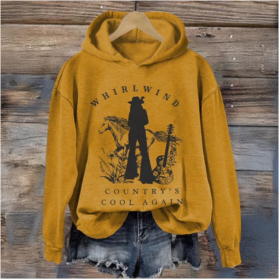 Whirlwind Country's Cool Again Hoodie Lainey Wilson Merch Birthday Gifts For Music Fans