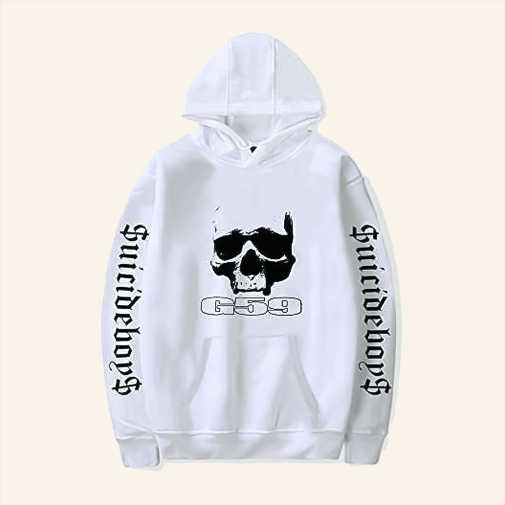 White Skull G59 Hoodie Suicide Boys Merch SuicideBoys Hoodie Birthday Gifts For Besties