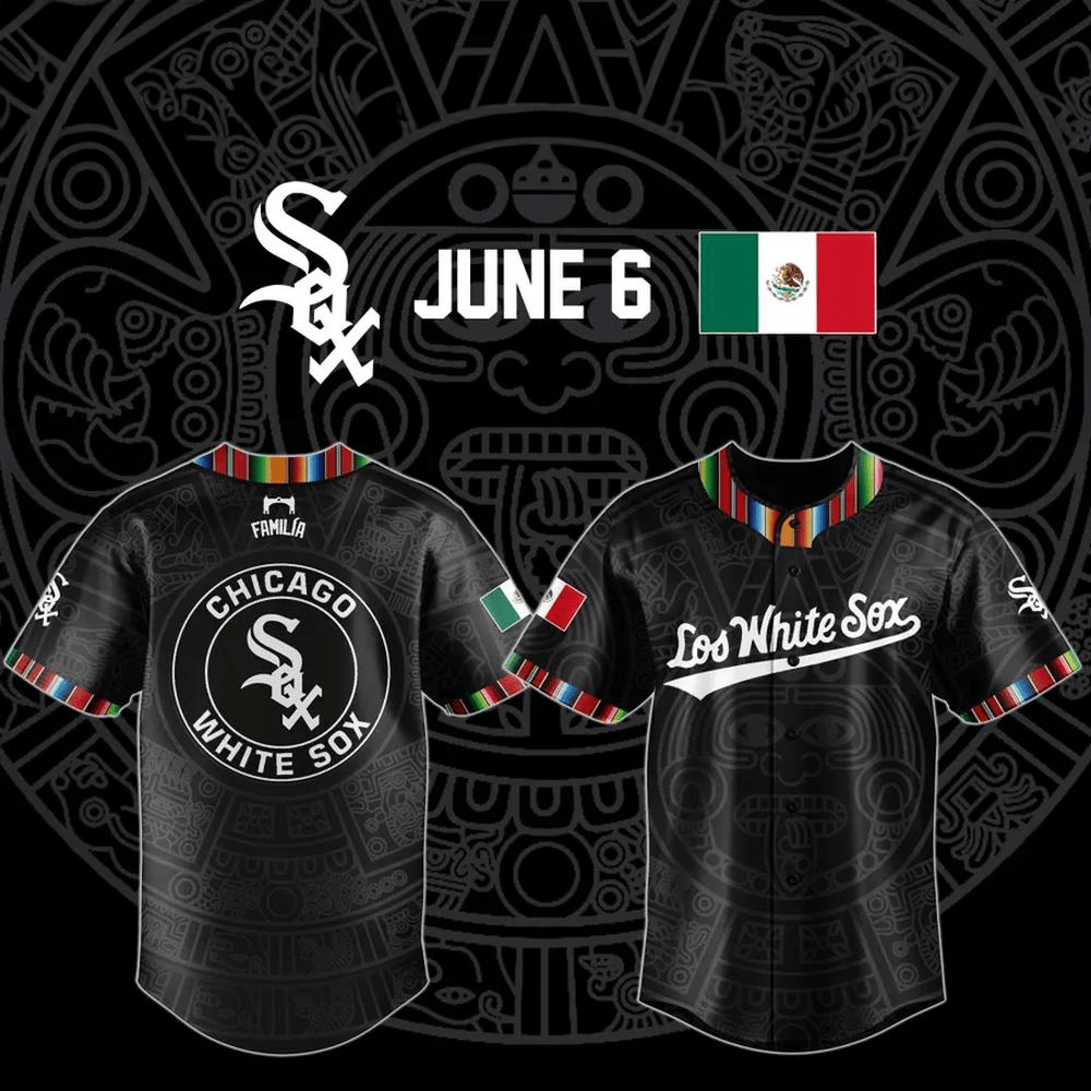 White Sox Mexican Heritage Night Baseball Jersey White Sox Merch Gifts For Father