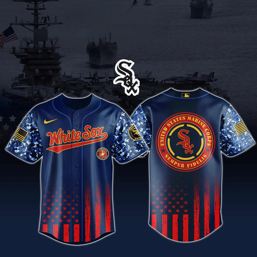 White Sox MLB x United States Marine Corps Military Appreciation Night 2025 Baseball Jersey