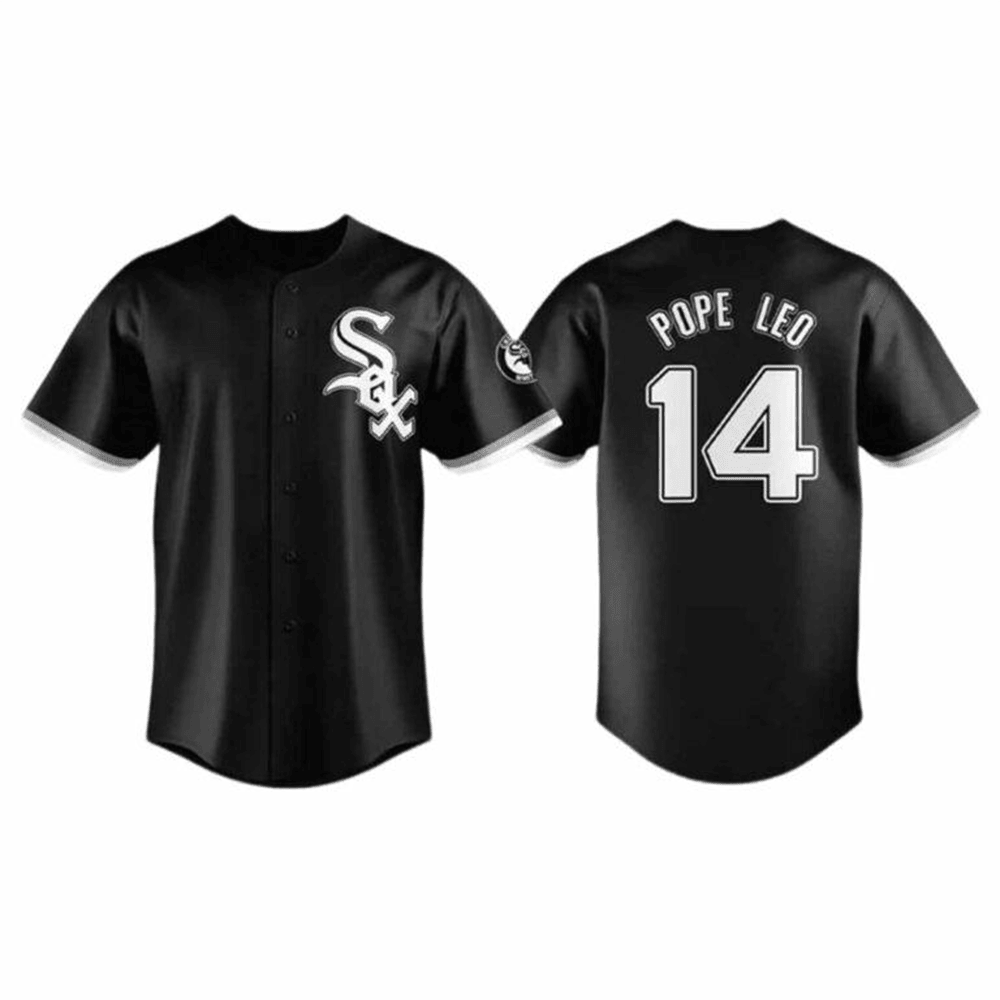 White Sox Pope Leo 14 Baseball Jersey For Fans Father's Day Gifts For Dad